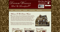 Desktop Screenshot of dreamweaverbedandbreakfast.com