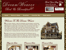 Tablet Screenshot of dreamweaverbedandbreakfast.com